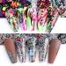 Graffiti Nail Art Foil Stickers - Holographic Transfer Decals for Women & Girls - Buy Online on GoSupps.com
