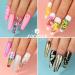 Nail Art Designs: Foil Stickers, Gems, Rhinestones, Fruit Slices, Glitter, Sequins & Holographic Decor Set B - Buy Online on GoSupps.com