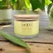 Soy Wax Candle 3-Wick 16 oz Long Burn Time Gardenia Scent - Mood Candle Yellow