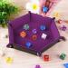 SIQUK Double Sided Dice Tray - Folding Hexagon PU Leather and Velvet Holder - Buy Online on GoSupps.com
