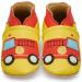 Baby Shoes with Soft Sole - Baby Girl Shoes - Baby Boy Shoes - Leather Toddler Shoes - Baby Walking Shoes 2-3 Years Firetruck