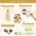 Fathers Day Luxury Home Spa Gift Basket - White Rose & Jasmine Scent - 13 Piece Bath & Body Set for Men & Women - Shower Gel, Bubble Bath, Body Scrub, Salts, 6 Bath Bombs, Pouf, Cosmetic Bag & Gold Tub - Buy Online on GoSupps.com