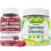 Nextdia Organic Spirulina Chlorella Gummies 1 Pack + Beet Root Gummies 2 Pack