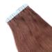 Tape In Hair Extensions #4/27 Ombre - 40cm 100% Remy Human Hair 60 Tresses 2.5g Each - Best Quality for Luxurious Hair Transformation - Buy Online on GoSupps.com