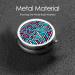 Portable Metal Pill Box - Irregular Colored Graphics Round Mini 3-Compartment Design Perfect for Travel & Small Pills - Buy Online on GoSupps.com