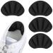 flintronic 2 Pair Sneaker Repair Patch Heel Patch Shoe Heel Repair Sneaker Leather Heel Protector Heel Pad Repair for Most Types Black #2 2 Pairs-black