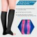 Open Toe Medical Compression Socks (2 Pair) for Women & Men - Flight, Running, Pregnancy, Travel, Work - Varicose Veins Support - S/M/L/XL/XXL Sizes - Includes Laundry Bag - Buy Online on GoSupps.com