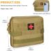 HuntVP Tactical Empty First Aid Bag | Waterproof Molle Pouch with Red Cross Patch | Emergency Kit for Camping & Outdoor | Type 3 Brown - International Shipping Available - Buy Online on GoSupps.com