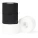 Athletic Sports Tape 4 Rolls No Sticky Residue Cotton Tapes for Soccer Climbing Medical and Athlete Trainers Latex Free Tape for Ankle Wrist Fingers 1.5 inch * 10 yards Per Roll (Black+White)