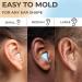 PQ Wax Ear Plugs for Sleep - 6 Silicone Noise Cancelling Earplugs for Sleeping & Swimming Protect Ears with 32 Db Sound Blocking Multi-Colored Pack - Buy Online on GoSupps.com