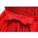 Baby Girls Princess Party Dress with Bowknot and Headwear - Red, 18-24 Months - Buy Online on GoSupps.com