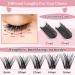 Adore D-12mm Individual Lash Clusters - 72 Pcs | DIY Eyelash Extensions | Thin Band for Easy Home Application - Buy Online on GoSupps.com