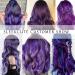 Dark Purple Colored Hair Extensions 22 Inch Straight Clip in Synthetic Hairpieces - 10 Pcs for Party, Halloween, Christmas, Cosplay - Sleek & Cute - Hightlight Colorful Hair Streaks - Buy Online on GoSupps.com