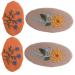Beavorty 2 Pairs hairpin hair clips for girls vintage fabric hair accessory for women snap barrettes hair clip flowers fabric clips metal snap hair barrette women hair clip