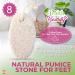8pk Natural Pumice Stone for Feet | Callus Remover Feet Scrubber Dead Skin Pumice Stones | Foot Scrubber Pumice Stone Feet | Foot Pumice Stone for Hands Foot Stone Pumice for Hard Skin + SOL Sticker - Buy Online on GoSupps.com
