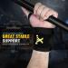 Ihuan 18 Gym Wrist Wraps for Weightlifting - Unisex Workout Wrist Support Straps - Strength Training, Bodybuilding, Powerlifting - Black - Buy Online on GoSupps.com