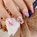 Sinyanail 100pcs Pink Acrylic Nail Charms Mixed AB Rhinestones Crystals for Nail Art DIY - Buy Online on GoSupps.com