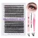 LASH Extension Set B & Q 280 PC eyelashes Extensions Set 9-16Mix 40D Wimper extension Set lash glue removal and applicator for eyelash extension beginners (SET-30D+40D 9-16Mix) 30D+40D kit-9-16Mix