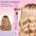 Automatic Curling Iron - Ceramic Hair Curler with Temperature Display 5.1" Heat Pipe - Pink Sunse | International Shipping - Buy Online on GoSupps.com
