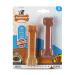 Nylabone Puppy Extreme Tough Chew Toy Bones Twin Pack Beef Stew & Veg and Bacon Flavours Small Brown/orange