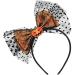 Qianyu Halloween Pumpkin Bow Headband Gothic Lace Hairband Cobweb Cosplay Costume Hair Styling Accessories for Women Girls Orange - Buy Online on GoSupps.com