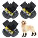 Kuoser dog socks 3 pairs of dog socks anti-slip dog socks paw protection dog shoes Paw protection Suitable for use on hardwood floors in the interior dark XL XL (6-pack) black