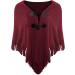 Buy HANXIULIN Women's Red Cotton Triangular Scarf - Vintage Cashmere Winter Scarf - Stylish Button Design for International Shipping - Buy Online on GoSupps.com