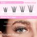 Calailis DIY Individual Eyelashes - 96 PCs D Curl Cluster Lashes (10-16mm) for At-Home Lash Extensions | International Shipping Available - Buy Online on GoSupps.com
