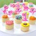 Cyodoos 36 Piece Dinosaur Cupcake Toppers Baby Dinosaur Cupcake Children's Birthday Party Cake Decorative Supplies Perfect for Dinosaur Parties and Boys and Girls' Birthday Party Decorative Supplies Pink - Buy Online on GoSupps.com