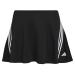 adidas Girls' 3-Stripe Classic Active Sporty Skort 7-8 3-stripe Black