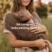 Konny Baby Carrier Original Elastech - Custom Fit Carrier Hassle-Free Easy to Wear Infant Sling Wrap Perfect for Newborn Babies up to 44 lbs Toddlers (Charcoal L) L 01Elastech-Charcoal - Buy Online on GoSupps.com
