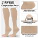umorismo 2 Pair Flight Compression Socks Toeless Support Socks Open Toe Compression Stockings Calf Pressure Socks for Women Ladies Maternity Pregnancy Flying Travel Work Long Haul Flight L-XL - Buy Online on GoSupps.com