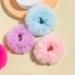 Furling Pompoms 2-Piece Set - Rabbit & Synthetic Fur Hair Gums | Light Blue Ponytail Accessories - Buy Online on GoSupps.com