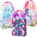 BLEWINDZ 18Pcs Mermaid Small Gift Bags with 18Pcs Tissues (3 styles)