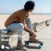 Eggboards Mini Longboard - Ocean Blue Bamboo Cruiser Skateboard 19x9 - Lightweight & Smooth Ride for Adults and Kids - Buy Online on GoSupps.com