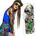 18 Sheets Full Arm Temporary Tattoo Set | Konsait Waterproof Sleeve Tattoo Body Stickers for Men and Women - Buy Online on GoSupps.com