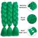 SuCoo Kanekalon Dark Green Braiding Hair Extensions - 24inch 3pcs/lot with Free Gifts | High Temperature Synthetic Fiber for Crochet Twist Braids - Buy Online on GoSupps.com