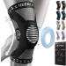NEENCA knee support compressed knee band with patella gel pads & spring side stabilizers medical knee protectors for running meniscus tear arthritis joint pain relief ACL recovery black XL XL