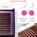 Lash Extension Supplies - 2 Trays 12 Rows Soft Faux Mink Individual Lashes Japanese Camellia Natural Series 0.05-C 10mm & 11mm Caramel - Shop Internationally - Buy Online on GoSupps.com