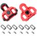 CyclingDeal Bike Cleats Compatible with Look Keo & Garmin Vector - Road Bike Bicycle Cleat Set - Wide Beam Design - NOT for Look Keo Blade Pedals 6 Degree Float