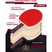 Idoraz Ping Pong Paddle Professional Racket with Carrying Case - ITTF Approved Rubber - Tournament Ready - Single Paddle - Buy Online on GoSupps.com