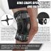 NEENCA Professional Hinged Knee Brace - Dual Side Stabilizers - Knee Support for Pain Relief & Injury Recovery - Men & Women Large Black - Buy Online on GoSupps.com