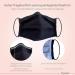 Dance Pattern Black Facial Mask for Adults | Washable 100% Cotton with Nose Bracket & Filter Bag | Oeko-Tex Standard 100 | International Shipping - Buy Online on GoSupps.com