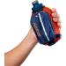Nspire Handheld 12oz Flask with Storage Pocket - Grip-Free for Running, Hiking, Walking | True Navy/Tigerlily - Buy Online on GoSupps.com