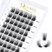 Eyelash single quewel individual eyelashes lashes curl 14mm eyelash segments wide foundation individual eyelashes for eyes make-up diy eyelash extensions (of course 02-c-14mm) 1 piece (1 Pack) natural 02-c-114mm