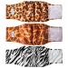 Micoooyo washable abdominal bandage for male |Reusable dog diapers |Suction -able dog wrap with adjustable closure-medium (3-pack wild Africa) Wild Africa medium 33-40.6cm (waist)