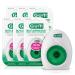 GUM ButlerWeave Mint Waxed String Floss 165M X Pack of 6 165.00 m (Pack of 6) Mint Waxed
