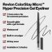 Revlon ColorStay Micro Hyper Precision Gel Eyeliner - Waterproof Longwearing Formula - 214 Black 0.01 Oz - Buy Online on GoSupps.com
