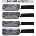 4-Pack Blue Light Blocking Reading Glasses for Men | Stylish Metal Frame Computer Readers with Spring Hinges | Anti Glare, UV Filter | 2.0 Strength | Black/Metalgun/Brown/Gold - Buy Online on GoSupps.com
