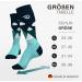 Diasports Merino Wool Ski Socks for Kids | Warm Thermo Knee Socks | Thick Winter Socks for Girls & Boys | KidStars 31-34 Turquoise - Buy Online on GoSupps.com